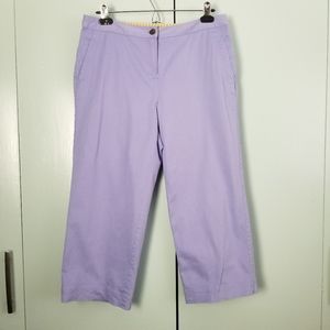 Tommy Bahama light purple cropped pants 8  *G1